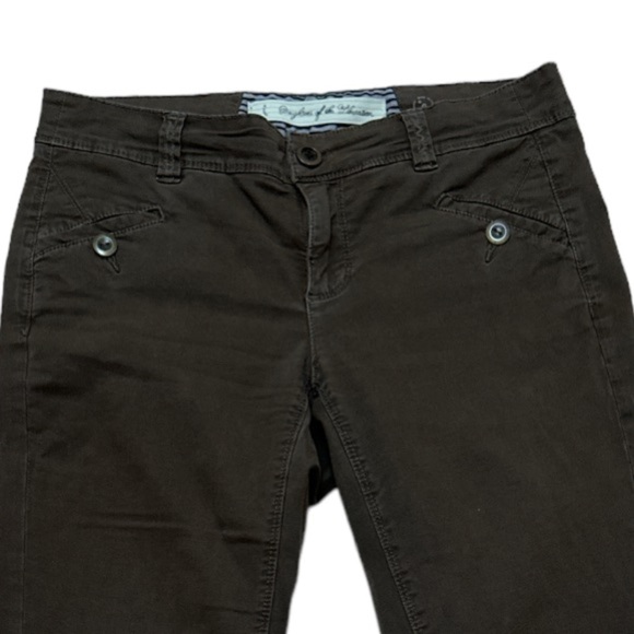 Daughters of the Liberation Anthropologie Flat Front Chino Button Close Pockets - Picture 4 of 11